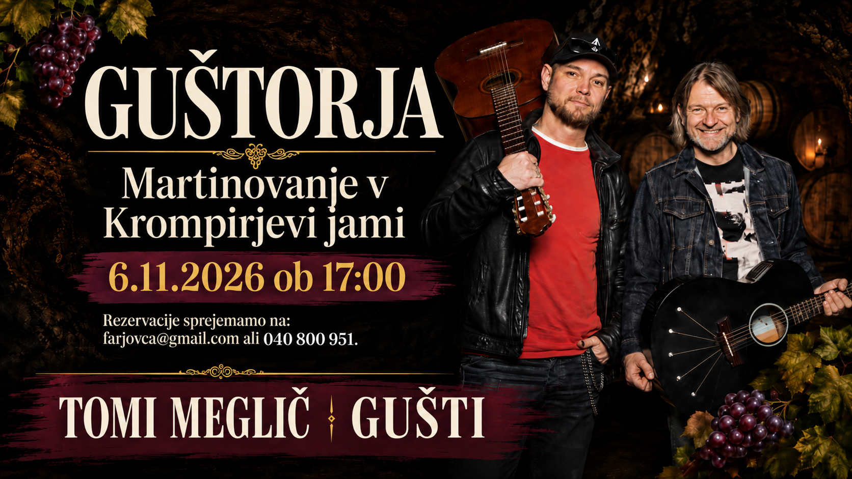 Guštorja 2026 - Martinovanje v krompirjevi jami